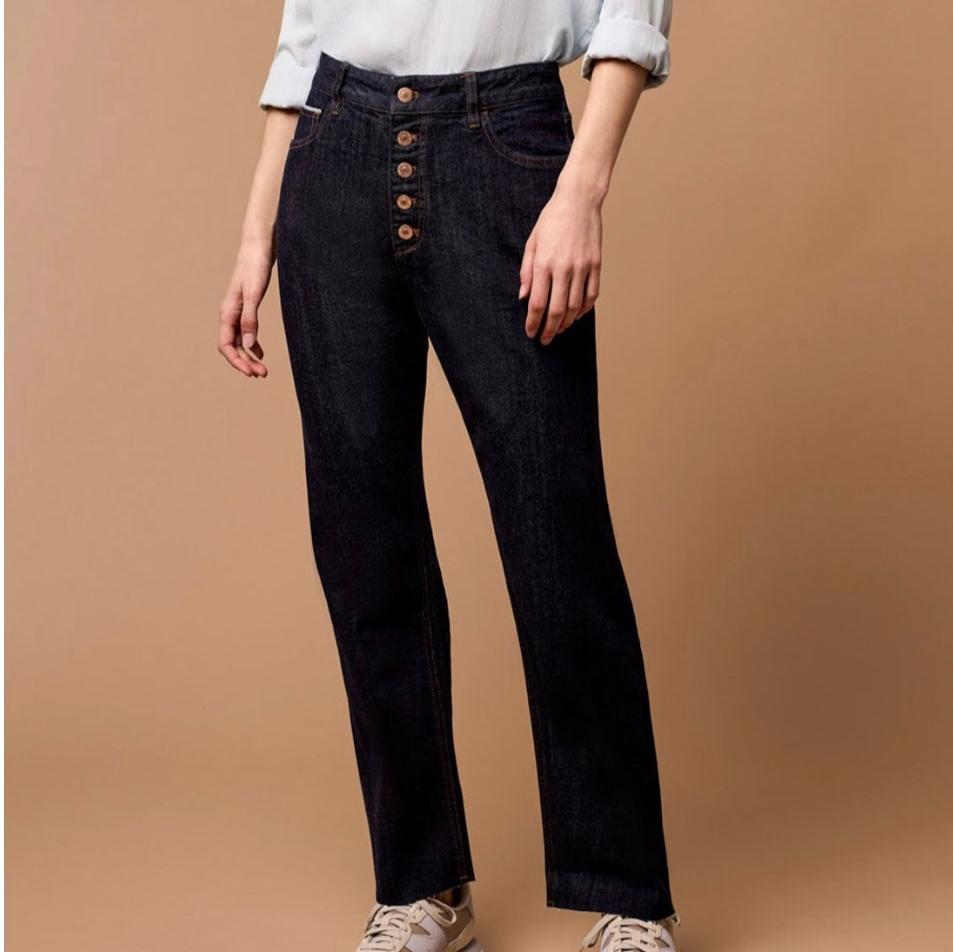 Tribal - Blue Thread Brooke Hugging Straight Jeans