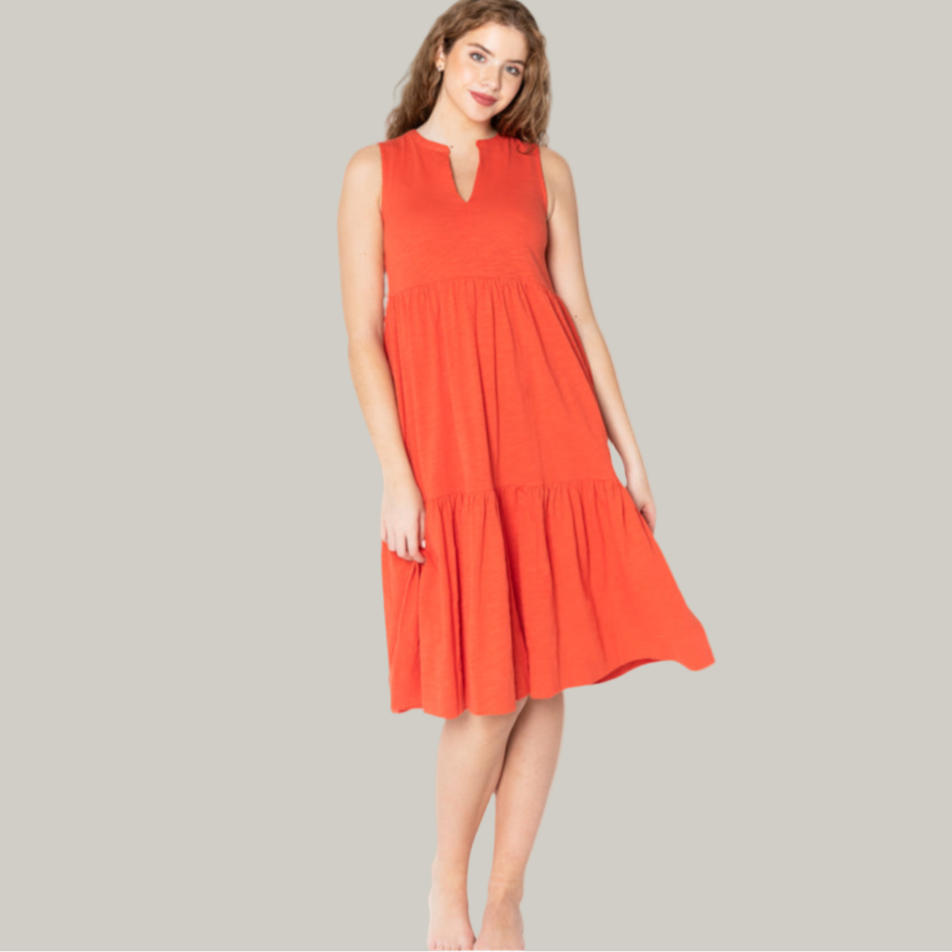 C'est Moi - Cotton Tier Tank Dress