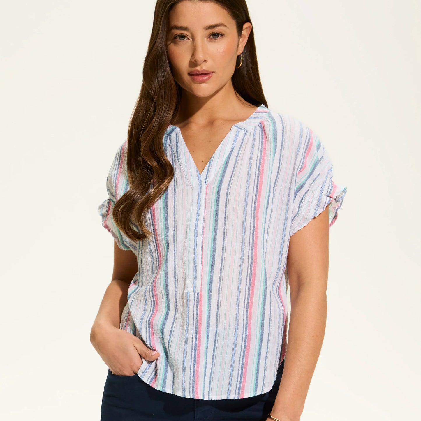 FDJ - Short Sleeve Stripe Top