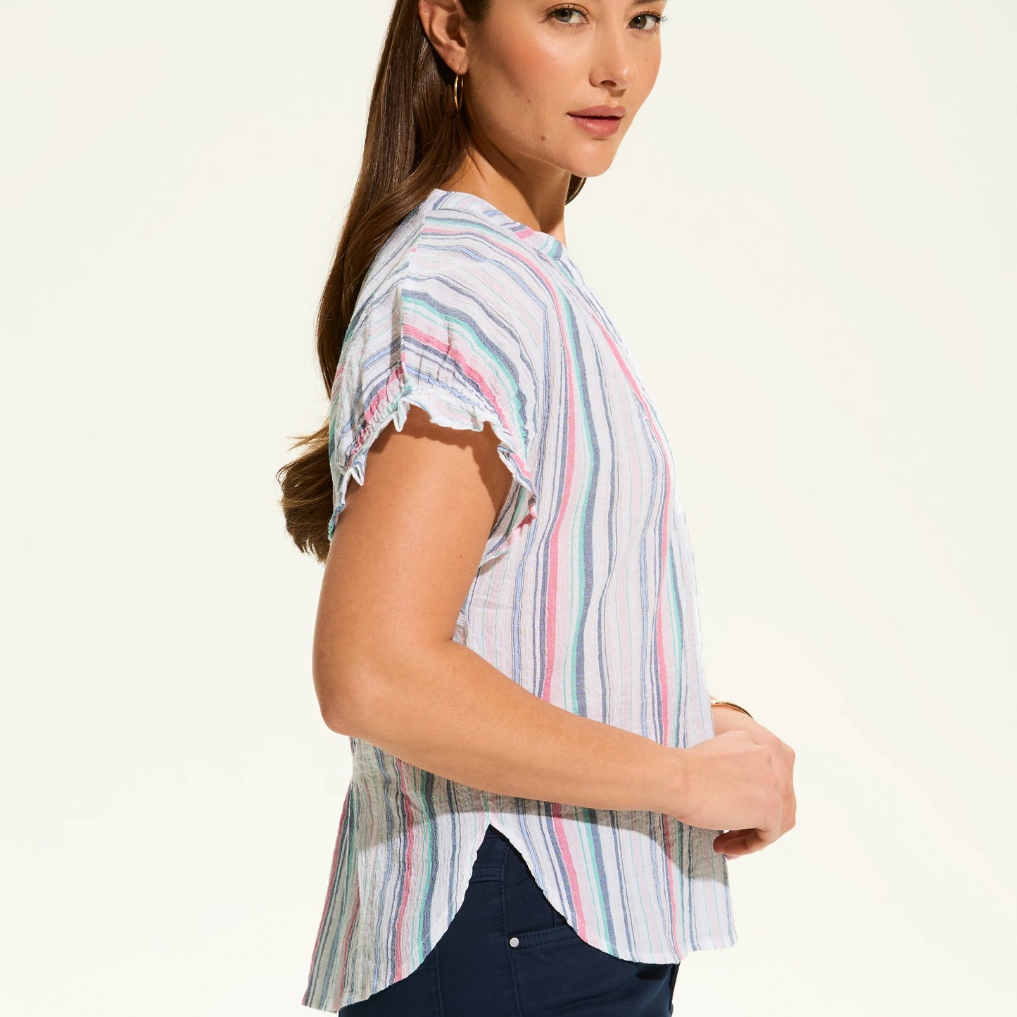 FDJ - Short Sleeve Stripe Top