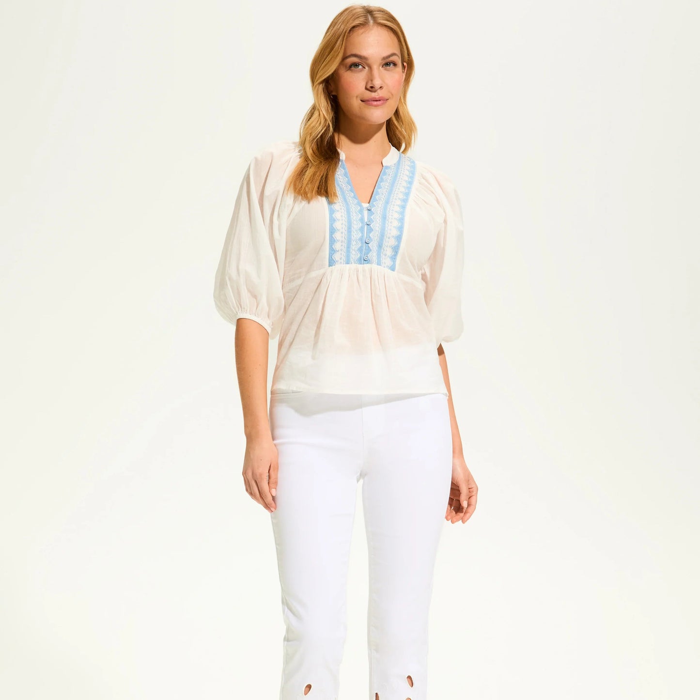 FDJ - Embellished Applique Blouse