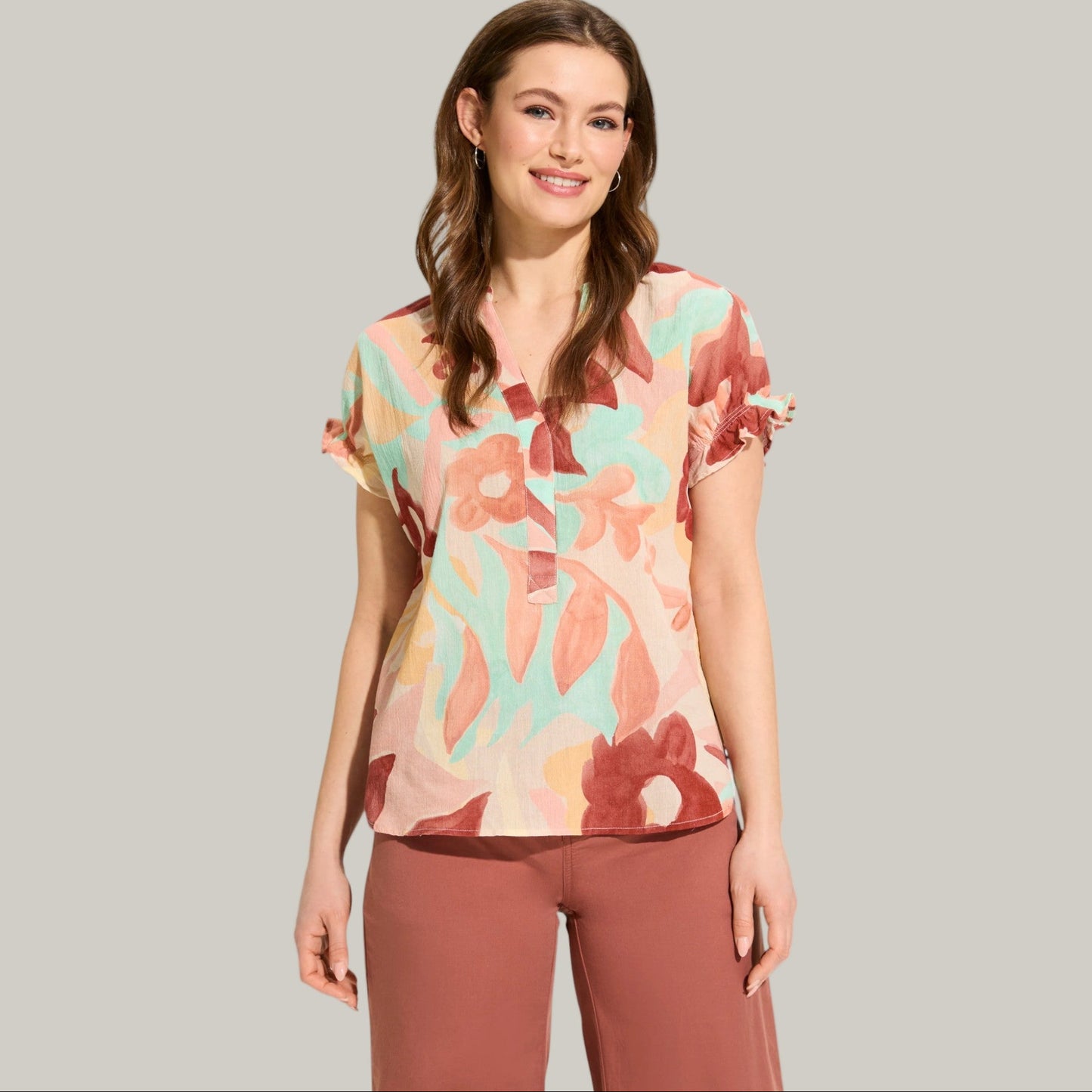 FDJ - Crinkle Printed Top
