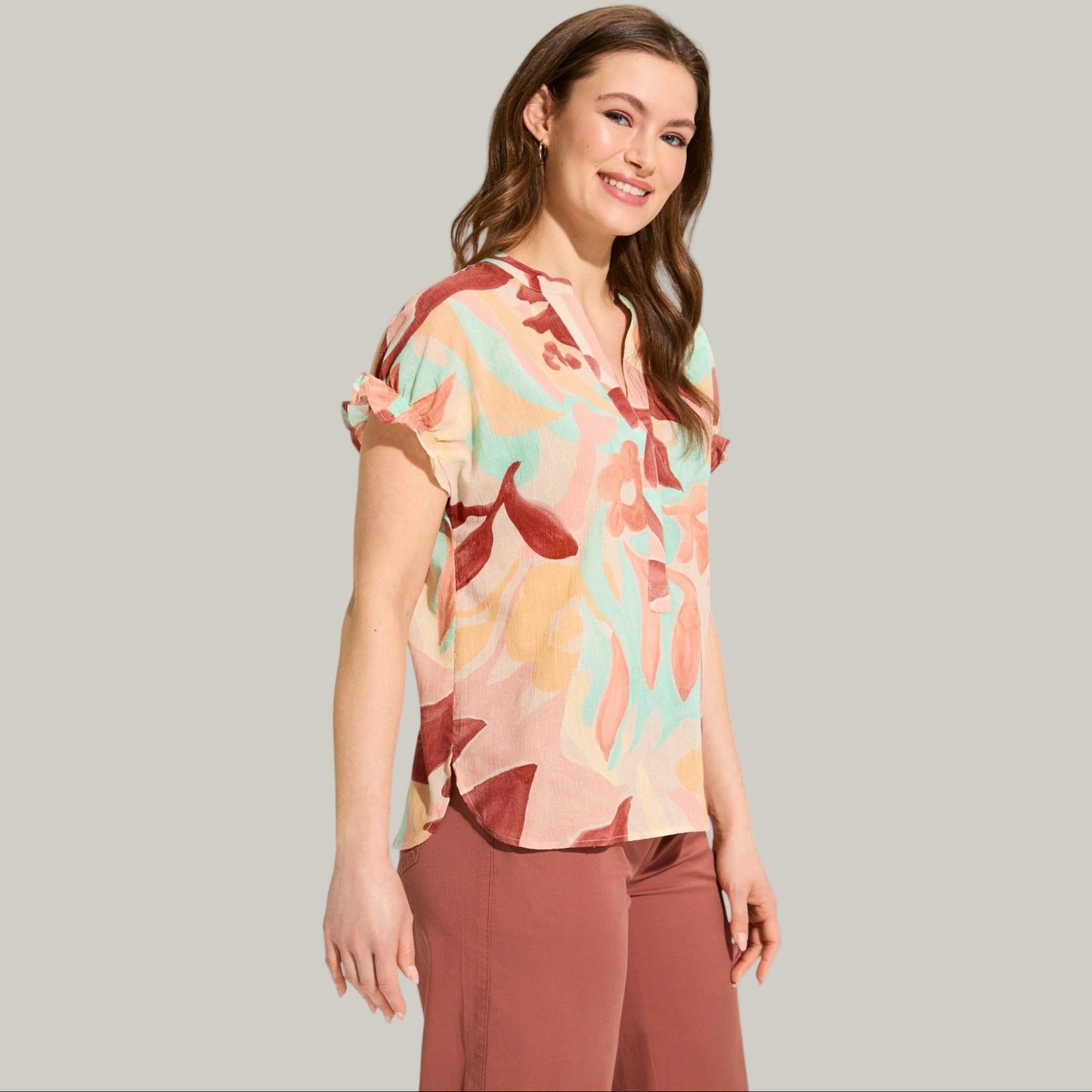 FDJ - Crinkle Printed Top