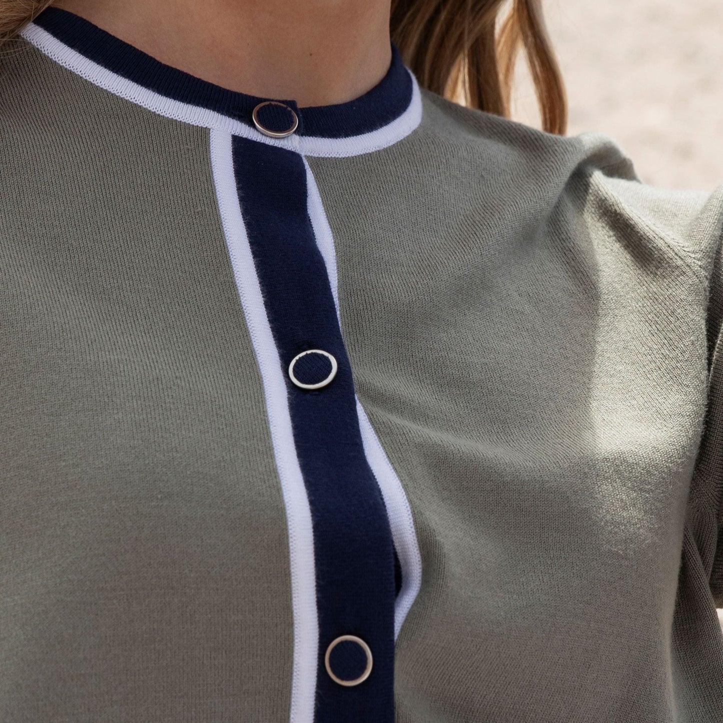 Marble - Cardigan With Trim Detail