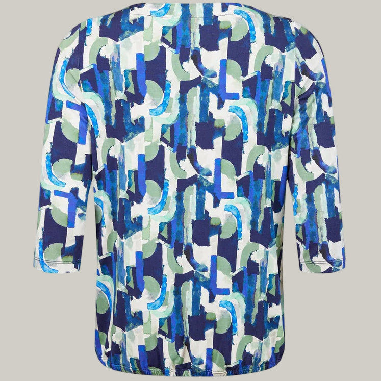 Sunday - 3/4 Sleeve Patterned Top