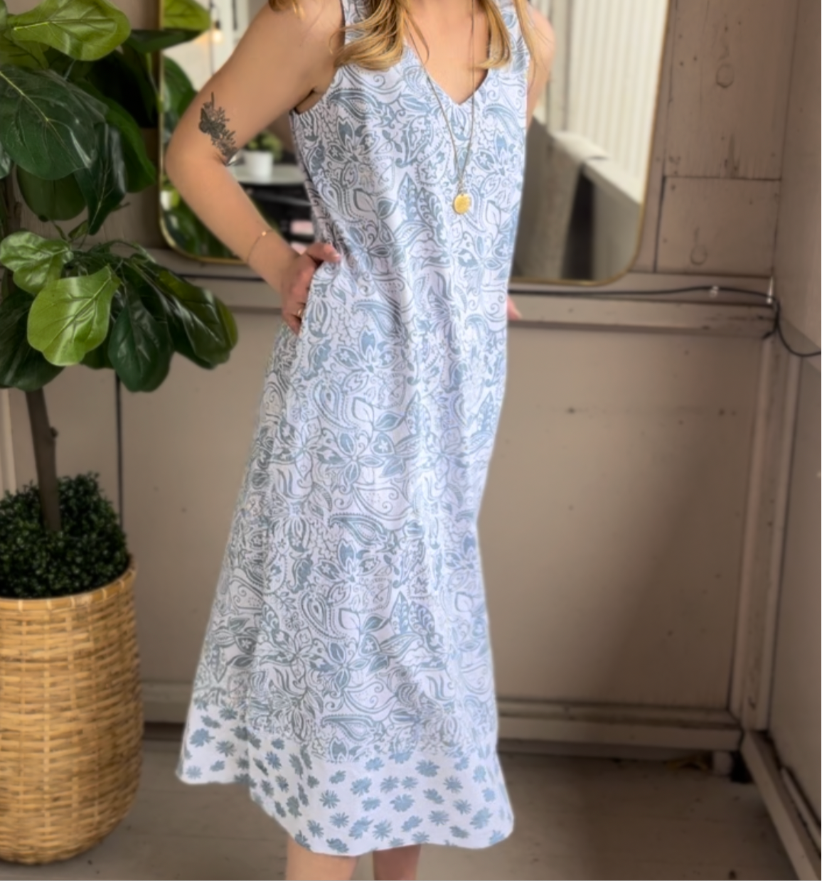 Wild Palms - Floral Tank Dress