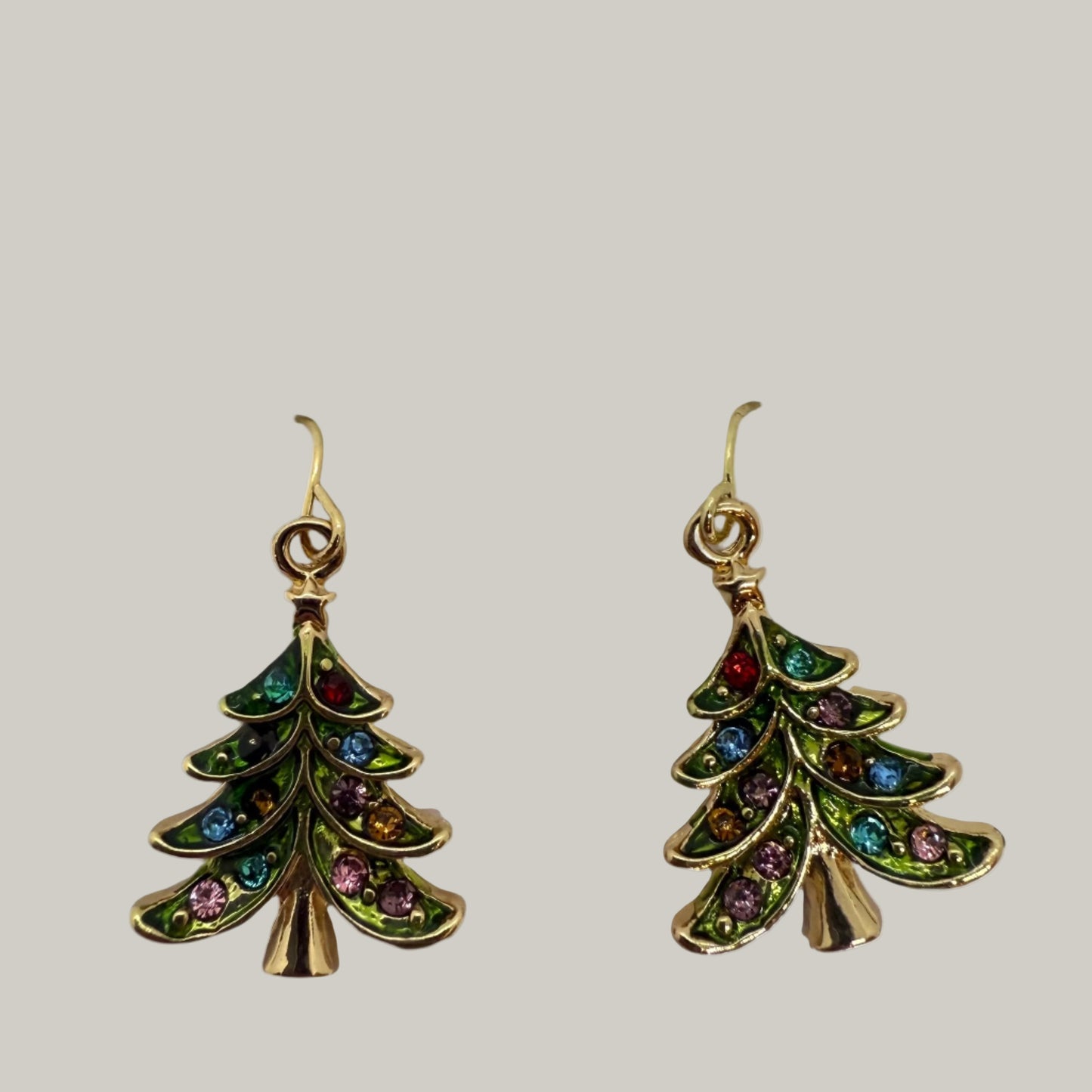 Audrey's - Christmas Tree Dangle Earrings