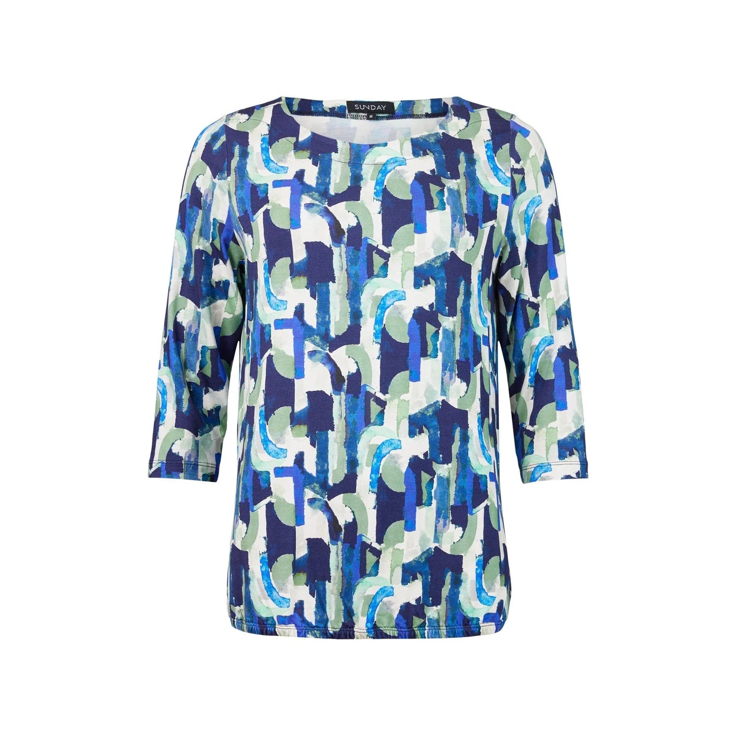 Sunday - 3/4 Sleeve Patterned Top