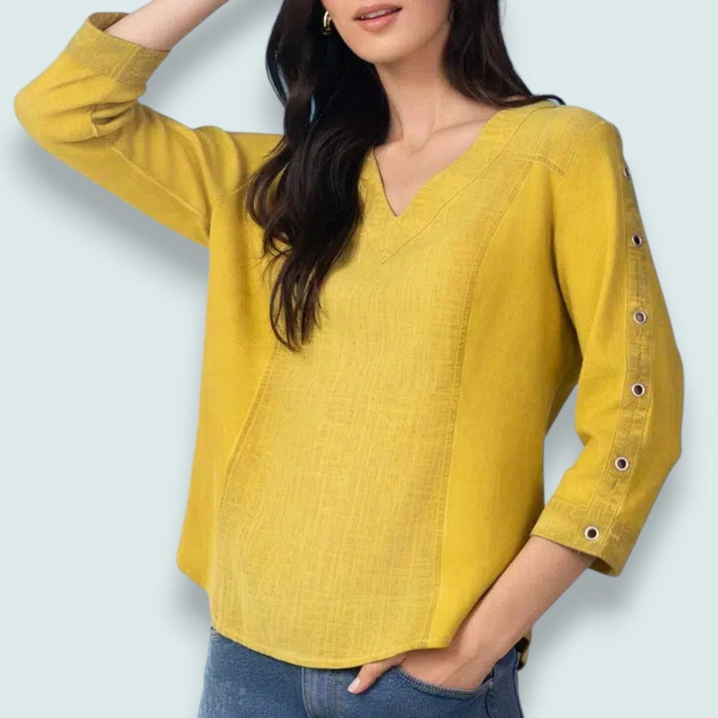 Alison Sheri - Amber Notch Neck Top