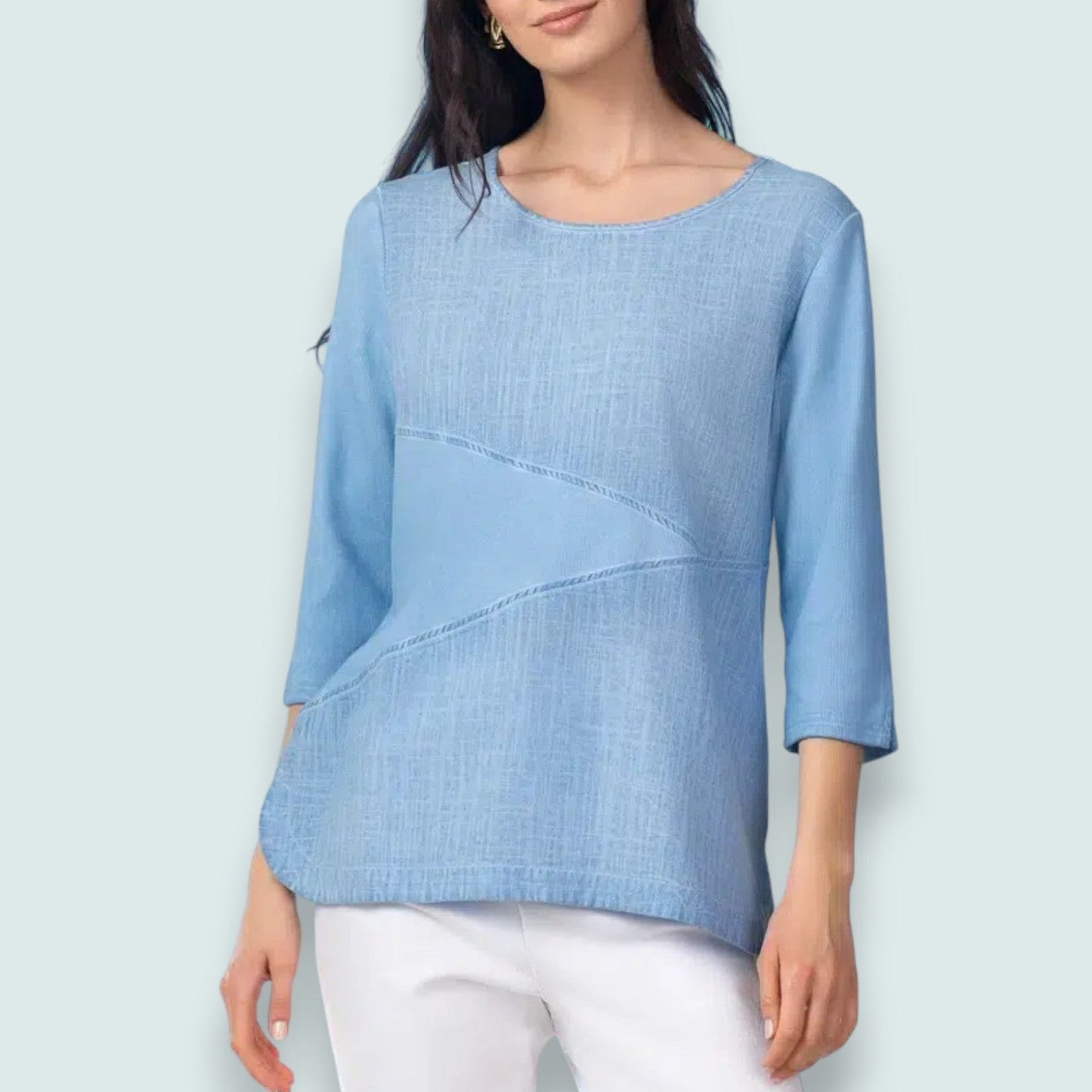 Alison Sheri - Soft Panel Scoop Neck Top