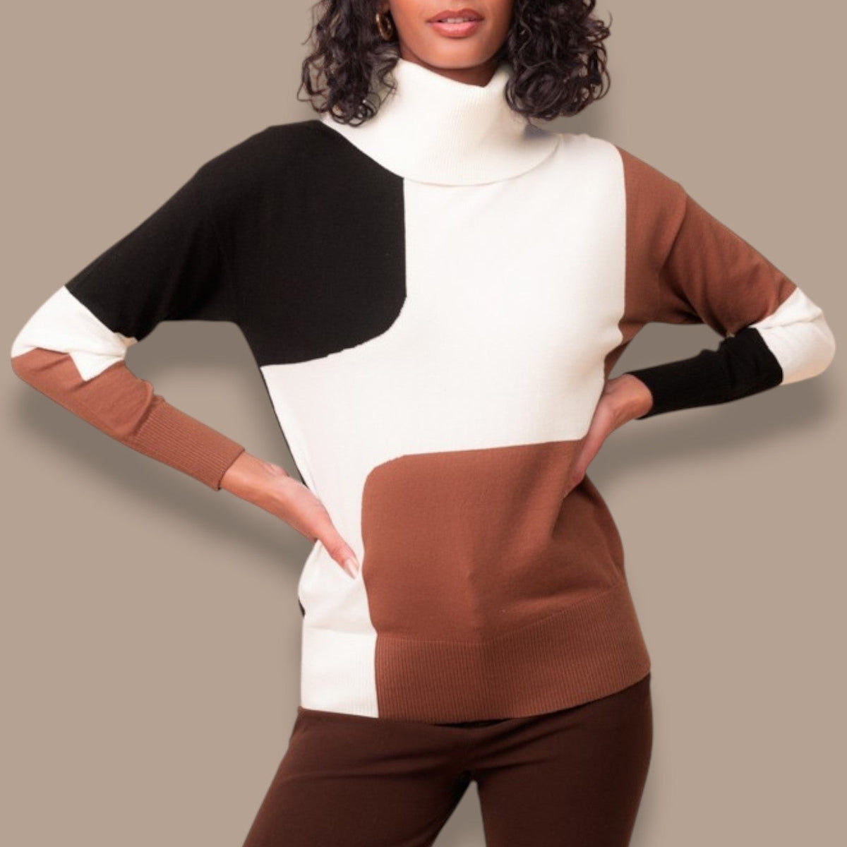 Alison Sheri - Colour Block Sweater