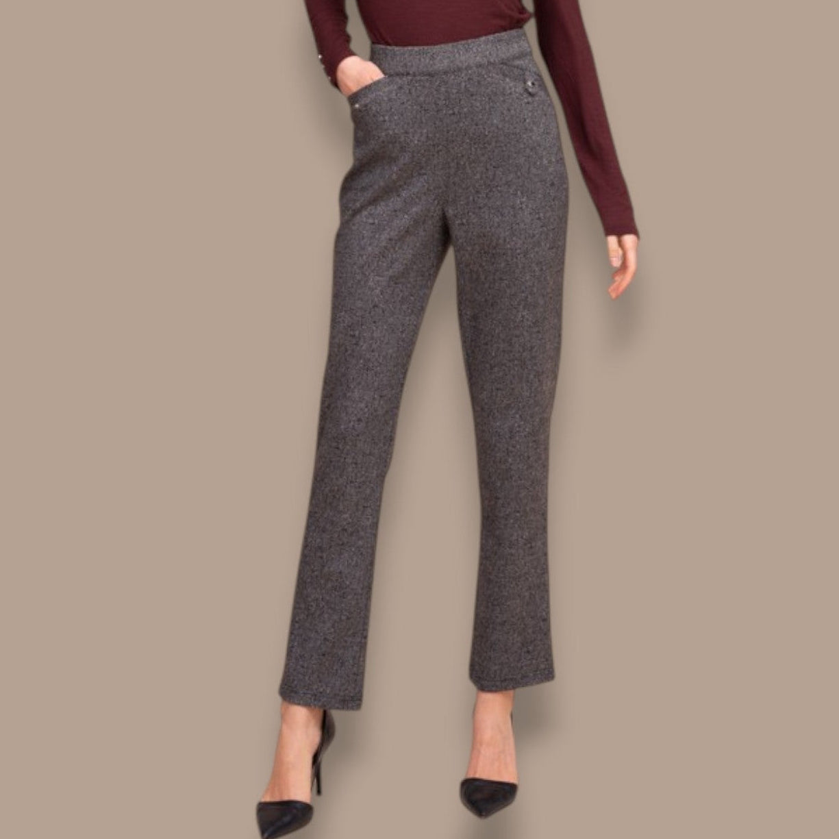 Alison Sheri - Straight Leg Ankle Length Pants