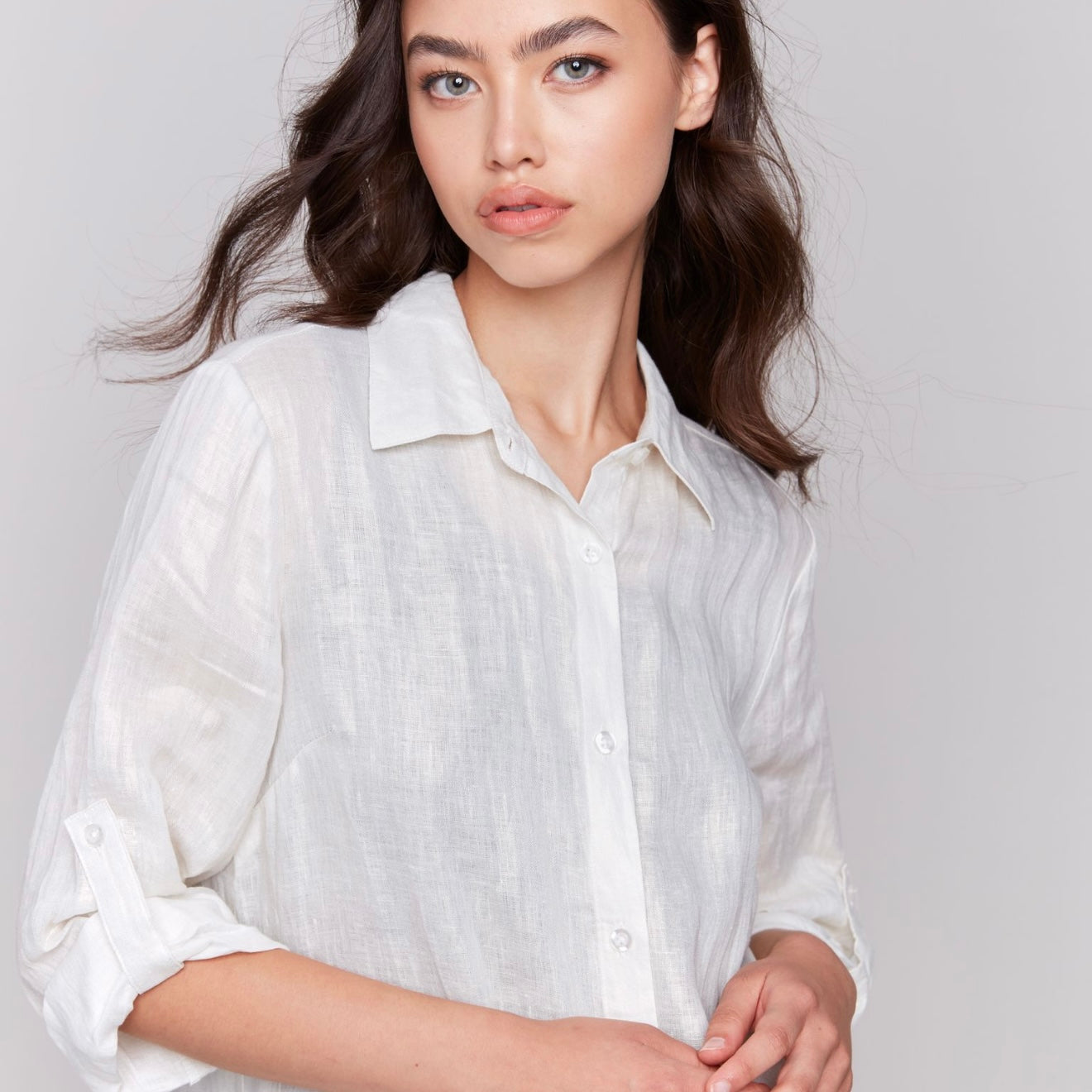 Charlie B - Foil Linen Tunic Dress
