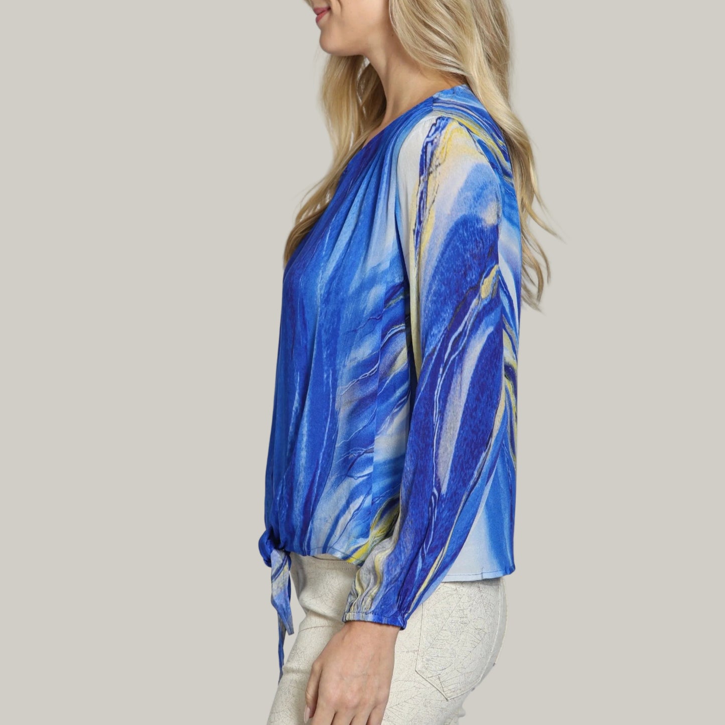 APNY - V-Neck Tie Front Top