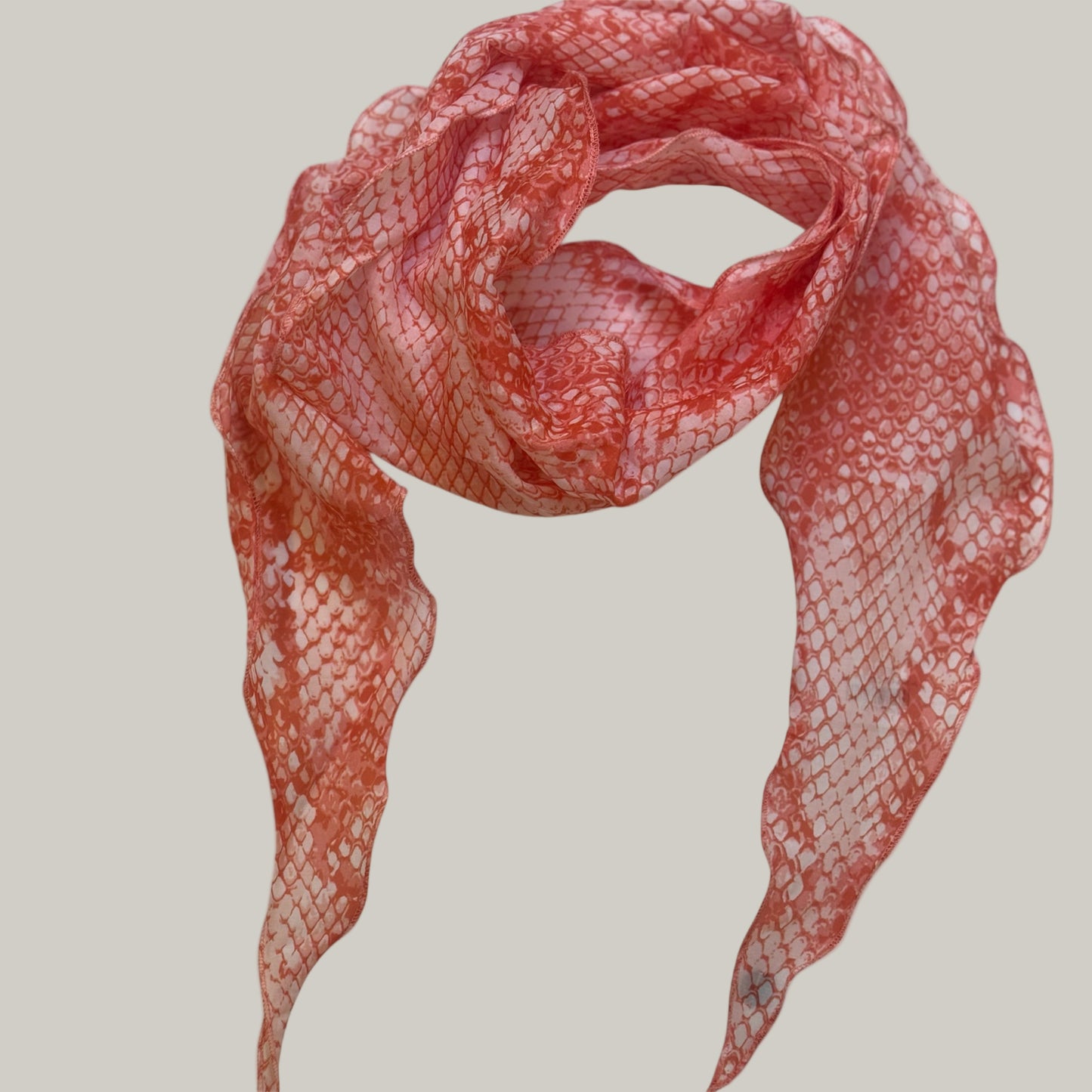 Fraas - Tangerine Patterned Scarf