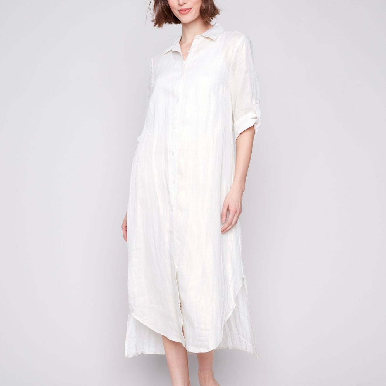 Charlie B - Foil Linen Tunic Dress