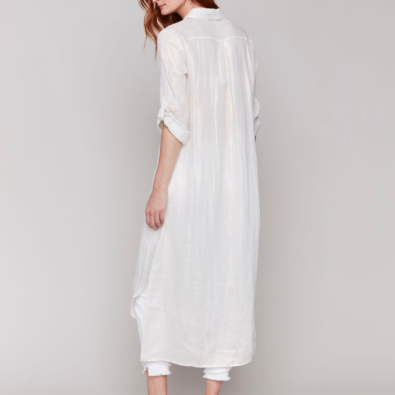 Charlie B - Foil Linen Tunic Dress