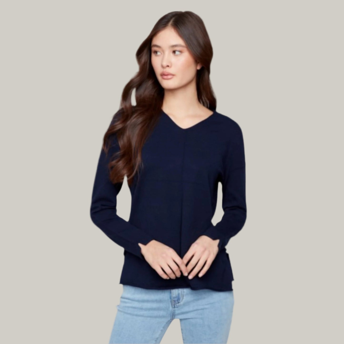 Charlie B - Basic V-Neck Sweater