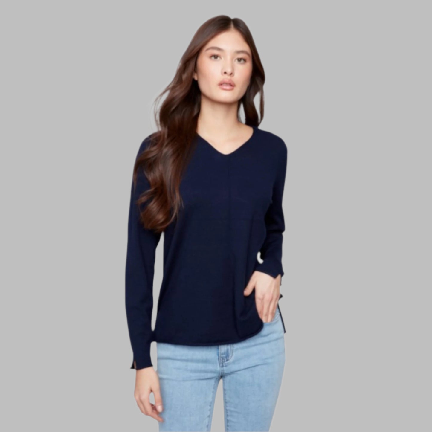 Charlie B - Basic V-Neck Sweater
