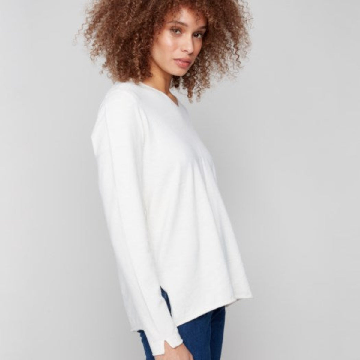 Charlie B - Basic V-Neck Sweater