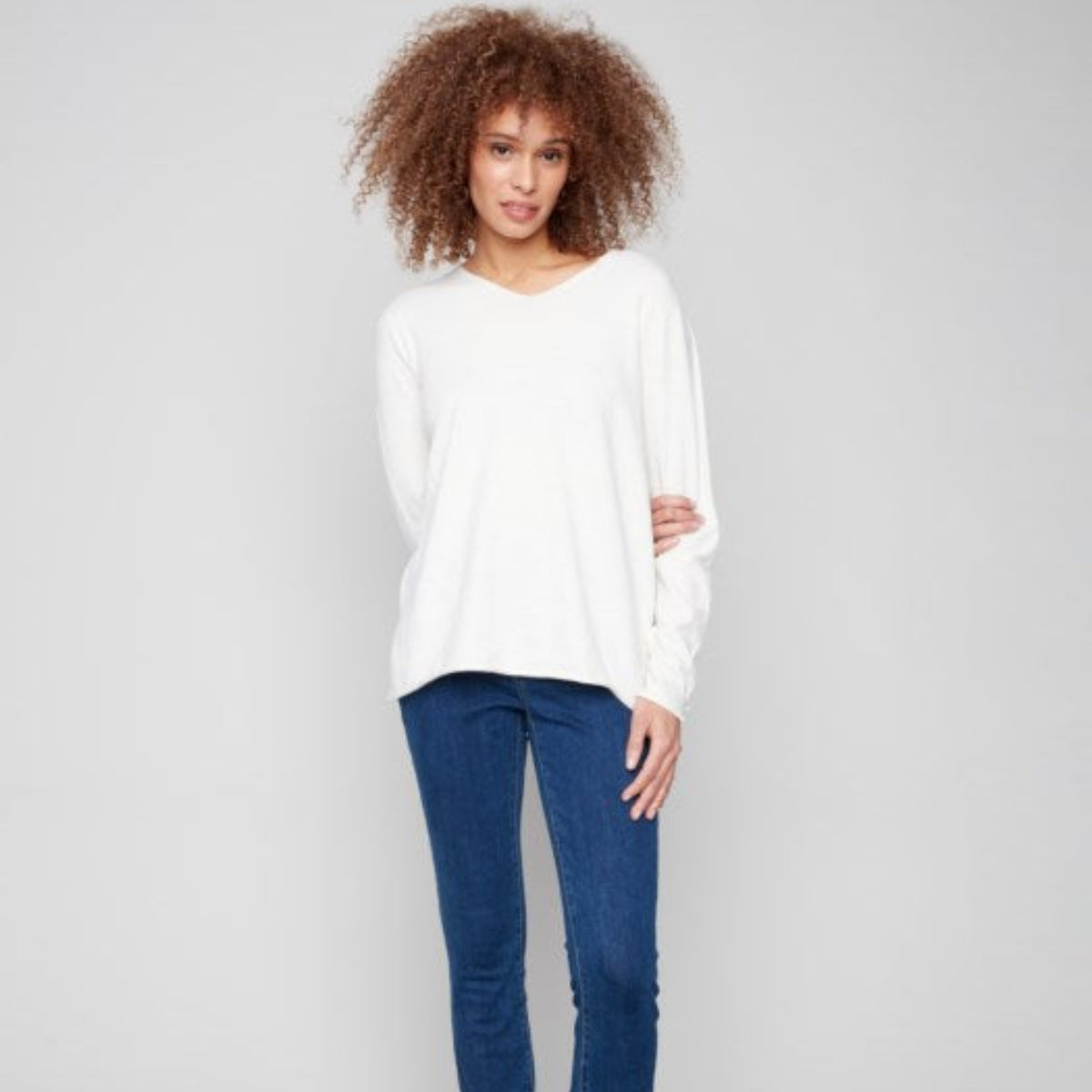 Charlie B - Basic V-Neck Sweater