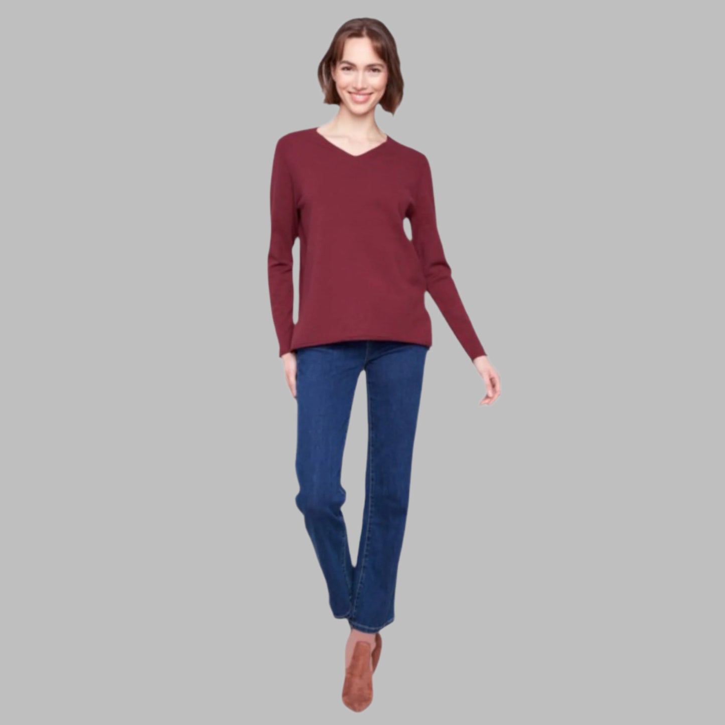 Charlie B - Basic V-Neck Sweater