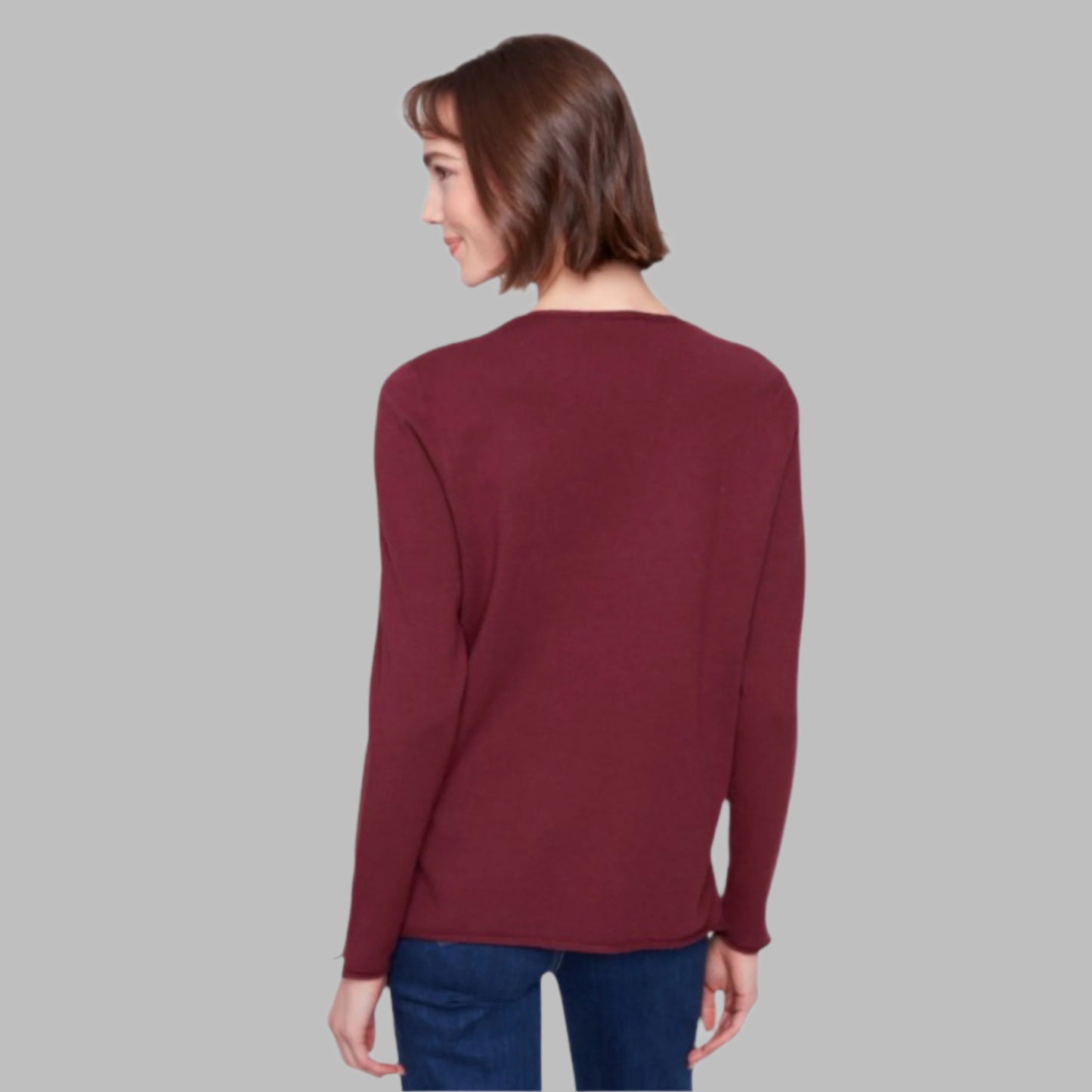 Charlie B - Basic V-Neck Sweater