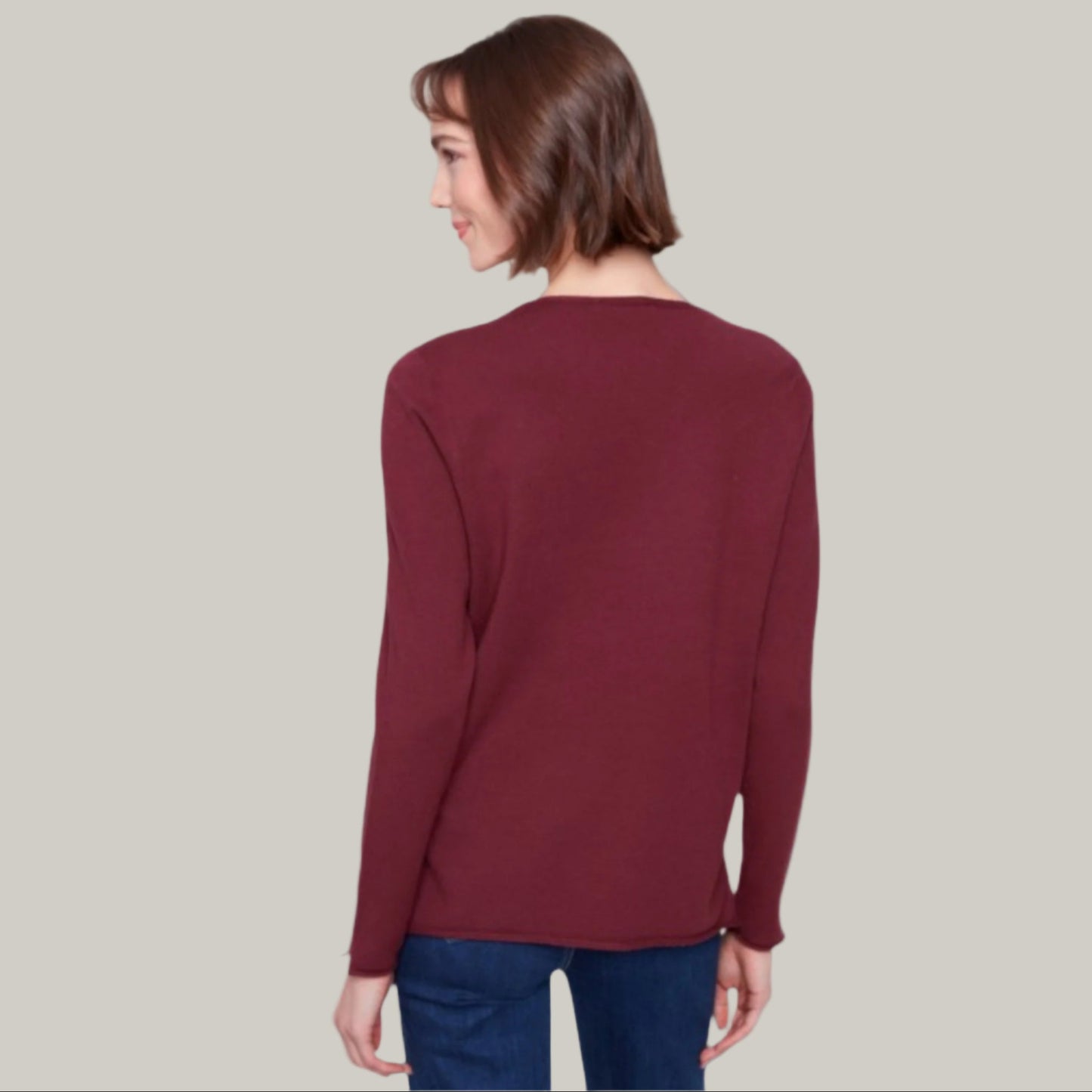Charlie B - Basic V-Neck Sweater