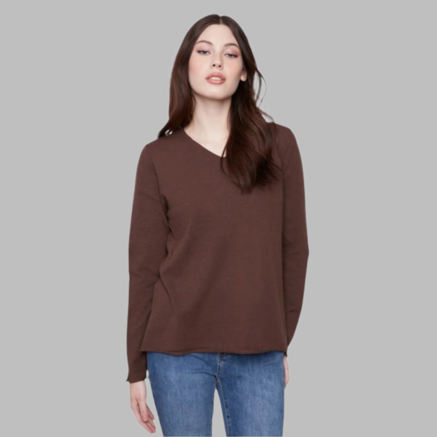 Charlie B - Basic V-Neck Sweater