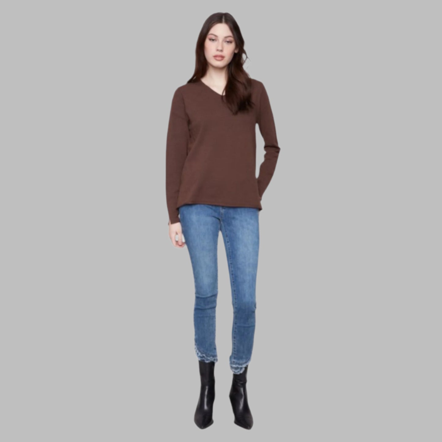 Charlie B - Basic V-Neck Sweater