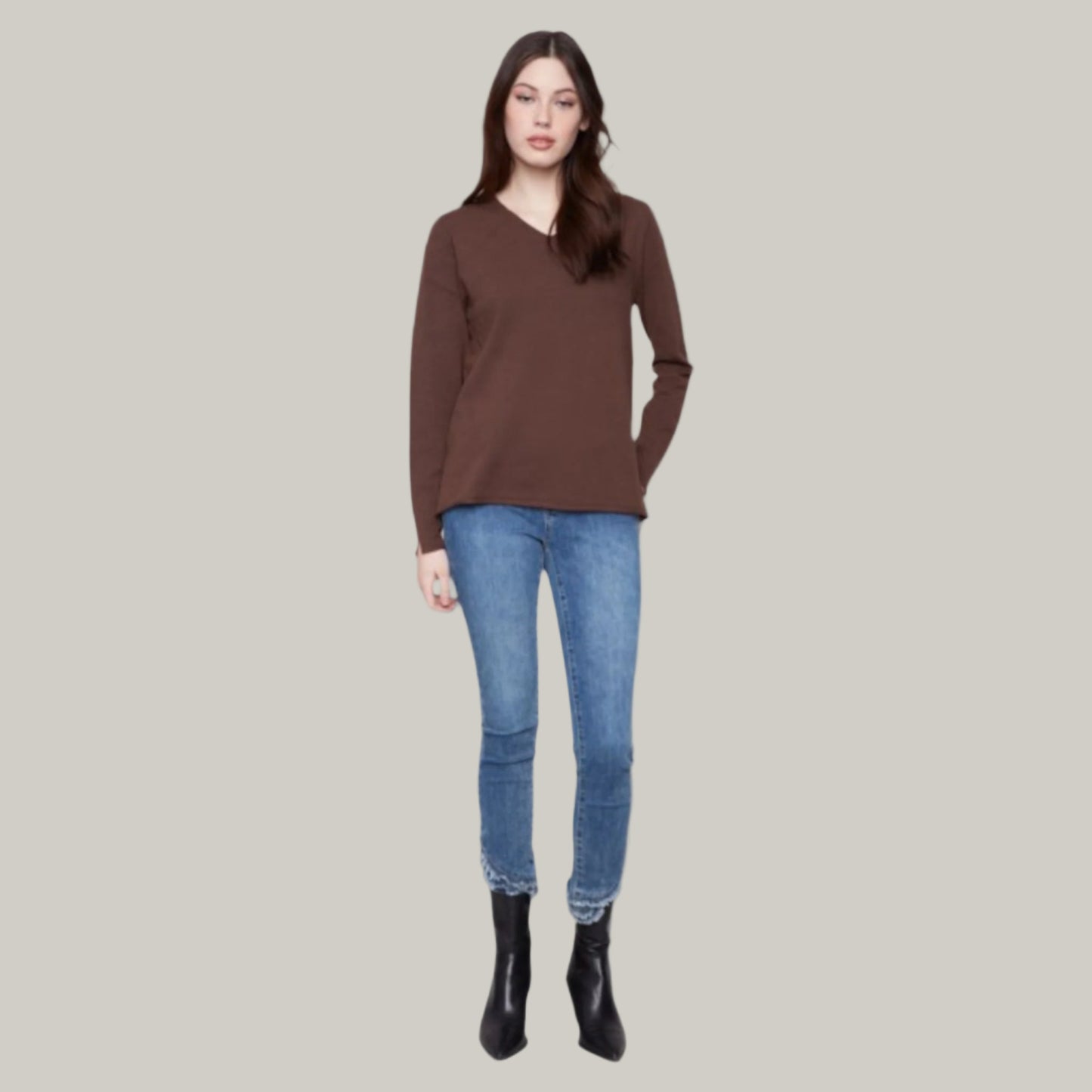 Charlie B - Basic V-Neck Sweater