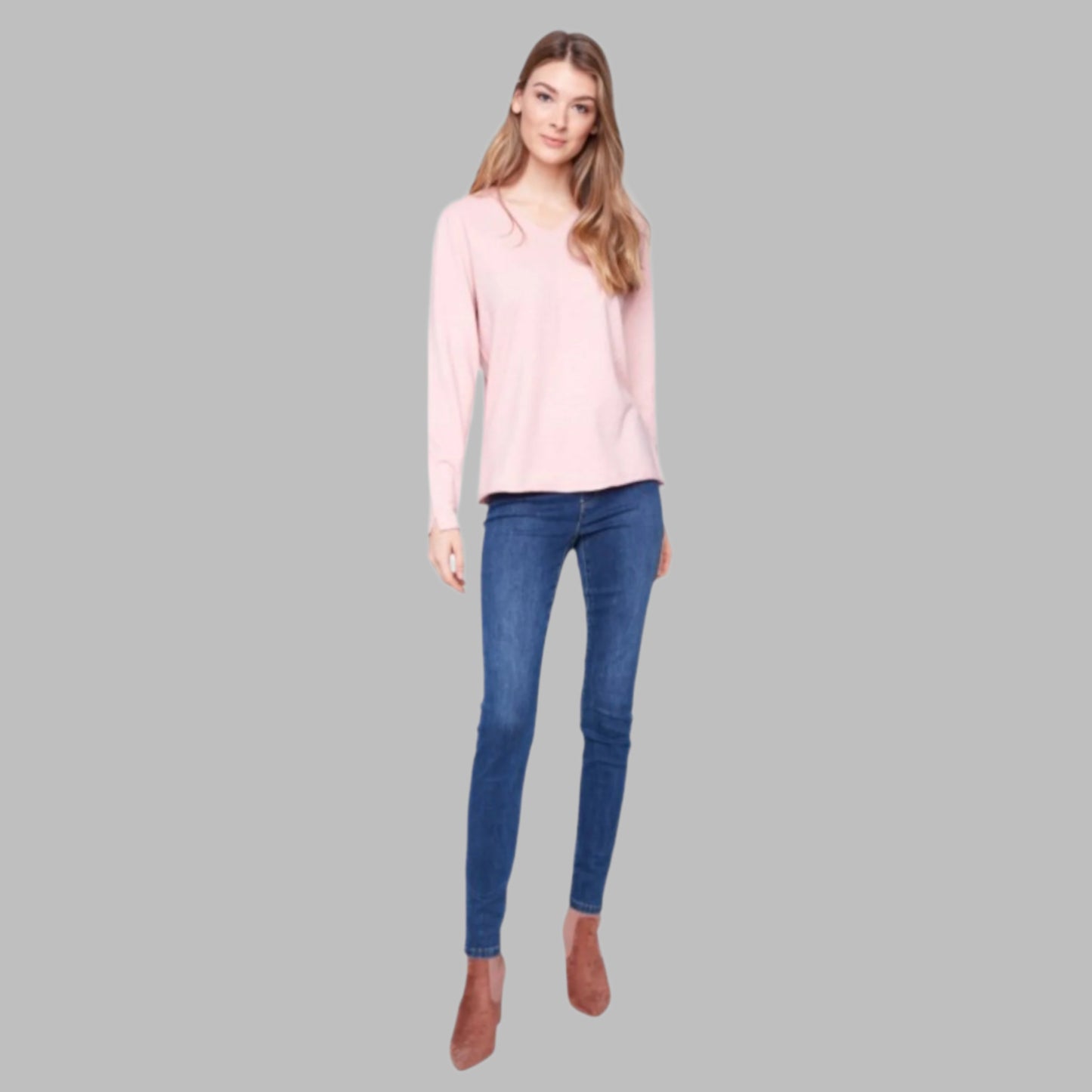Charlie B - Basic V-Neck Sweater