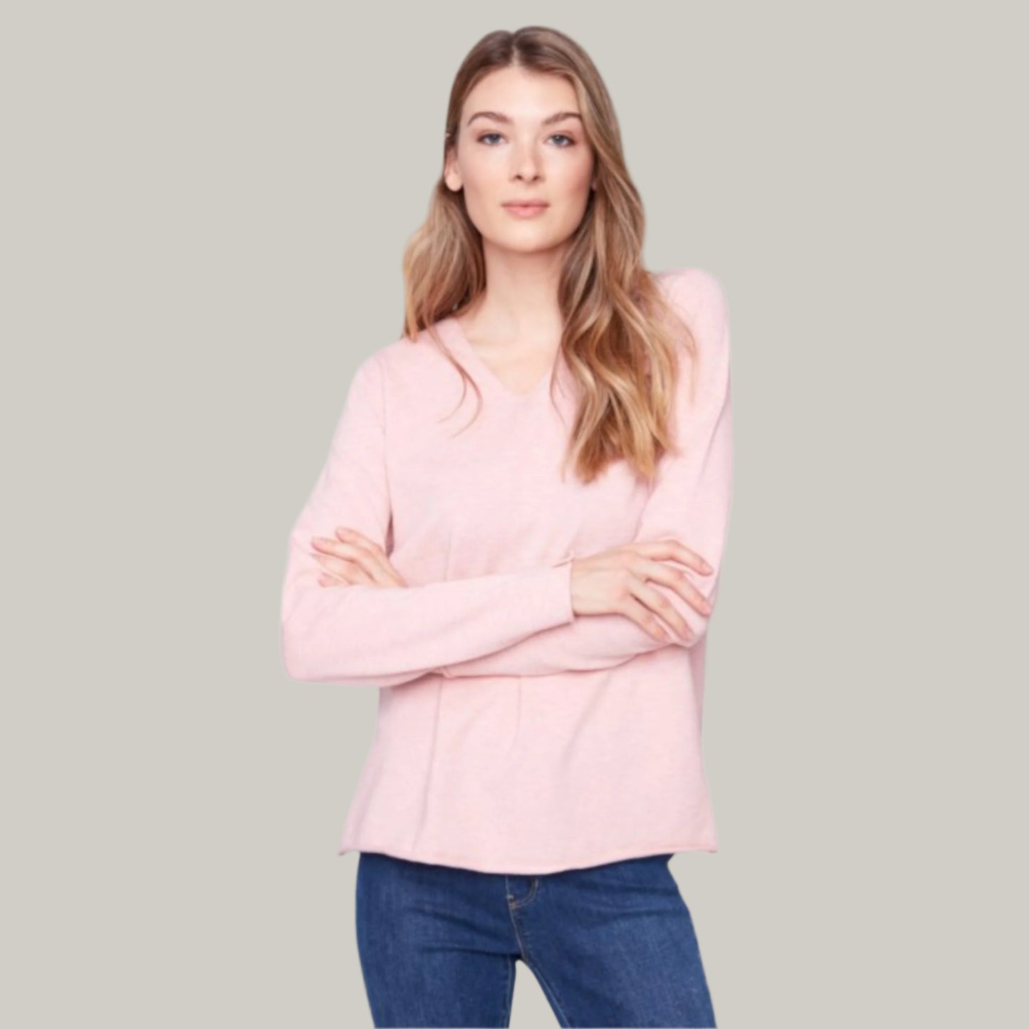 Charlie B - Basic V-Neck Sweater