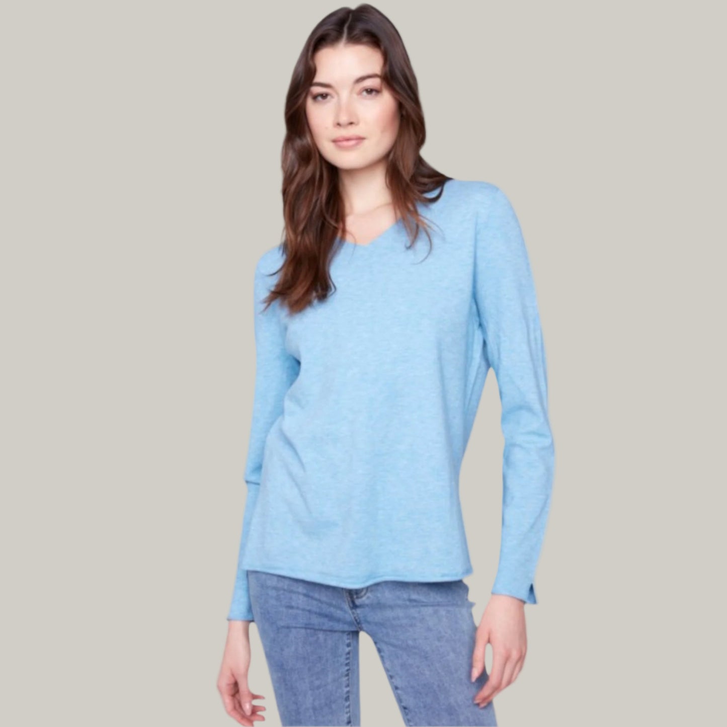 Charlie B - Basic V-Neck Sweater
