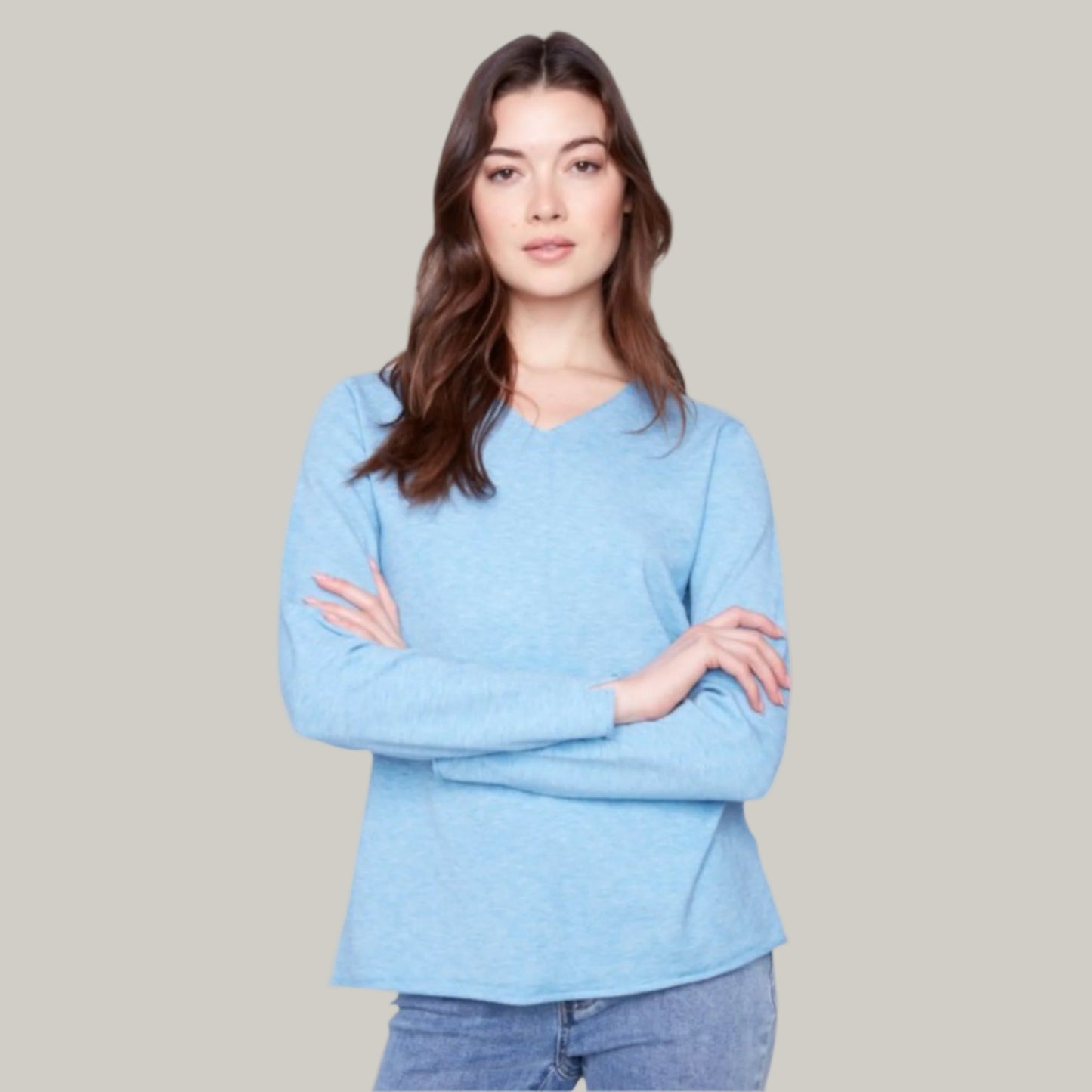 Charlie B - Basic V-Neck Sweater