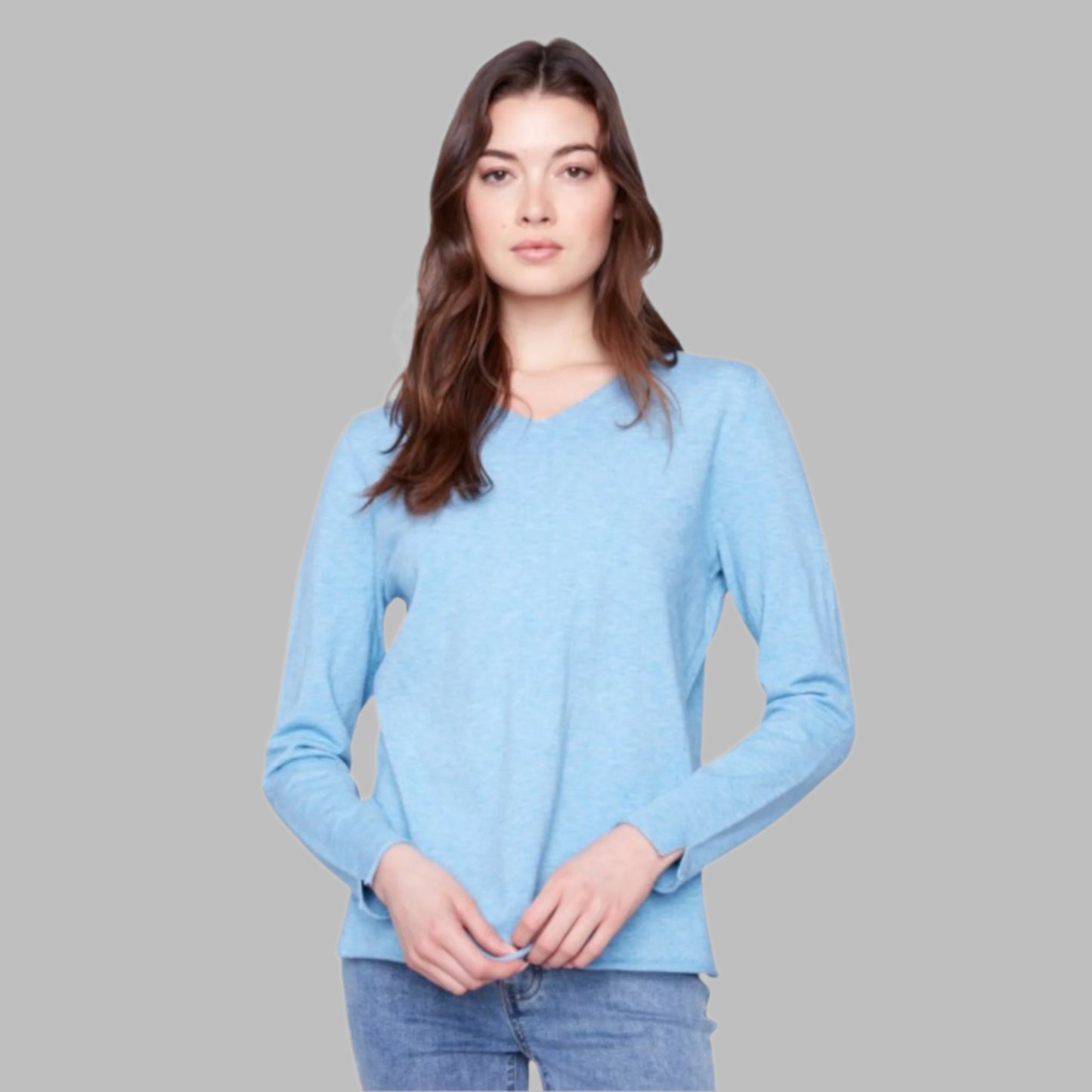 Charlie B - Basic V-Neck Sweater