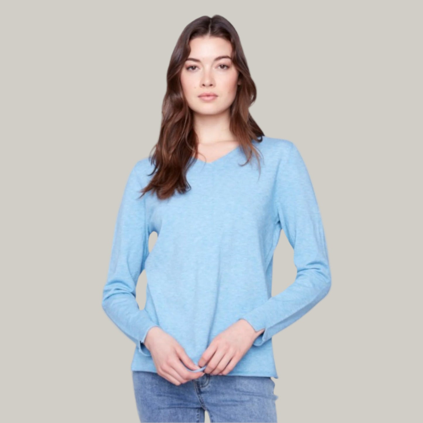 Charlie B - Basic V-Neck Sweater