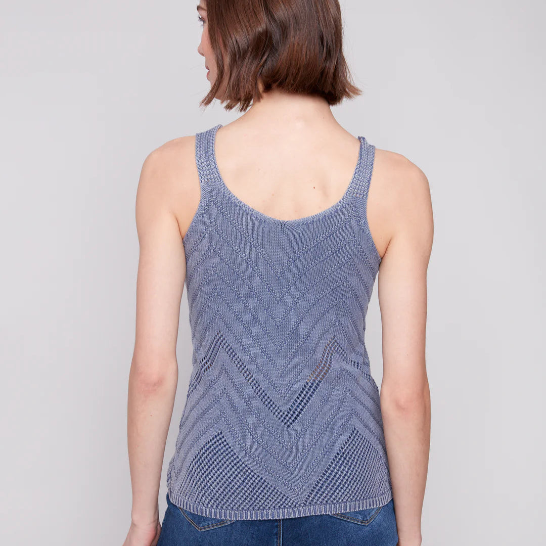 Charlie B - Chevron Knit Tank Top