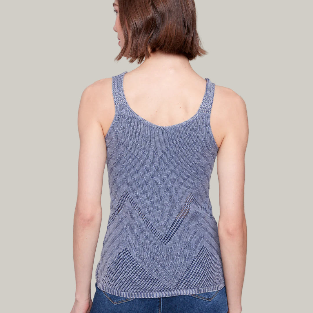 Charlie B - Chevron Knit Tank Top