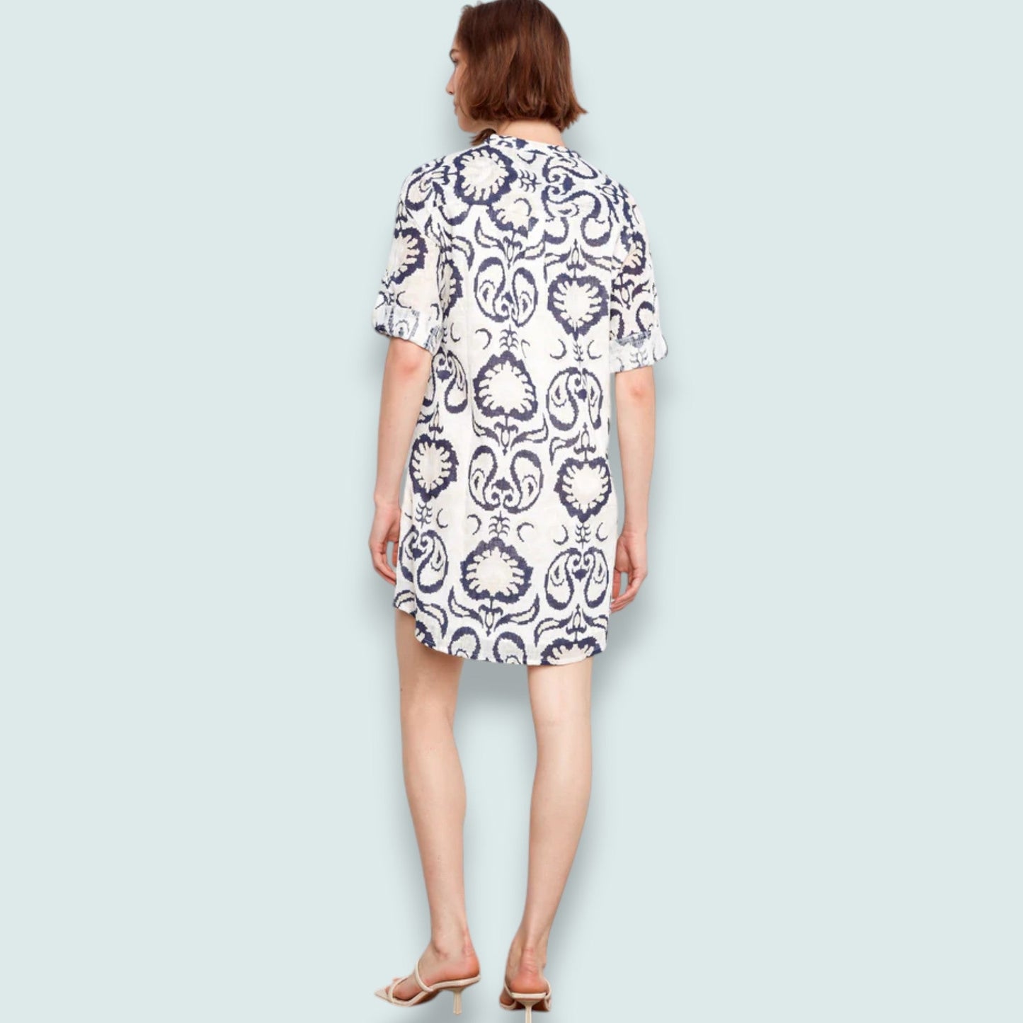 Charlie B - 3/4 Sleeve Henley Dress