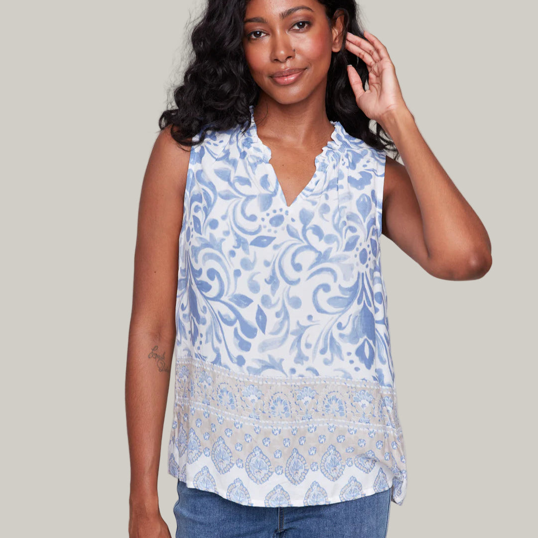 Charlie B - Printed Sleeveless Top