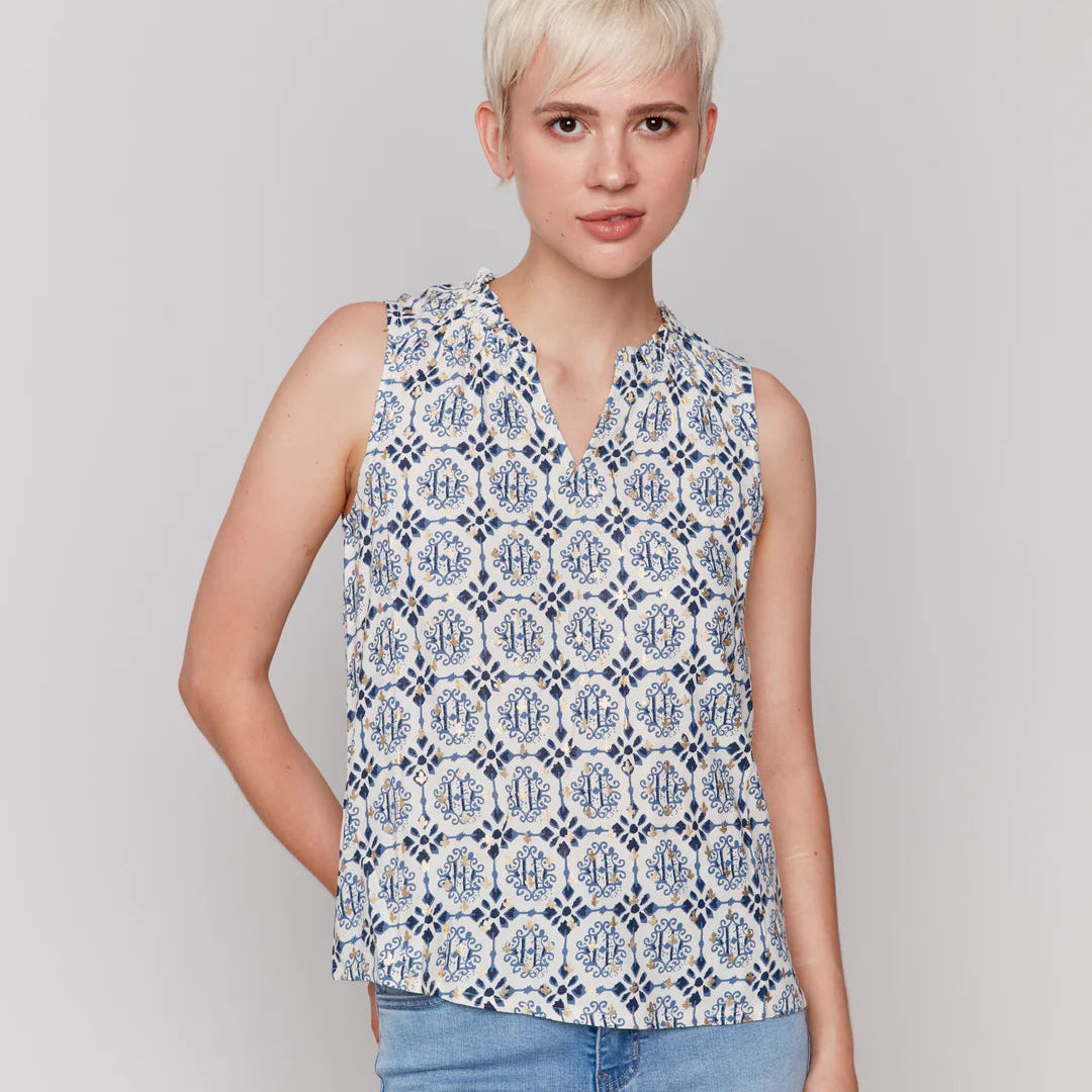 Charlie B - Printed Sleeveless Top