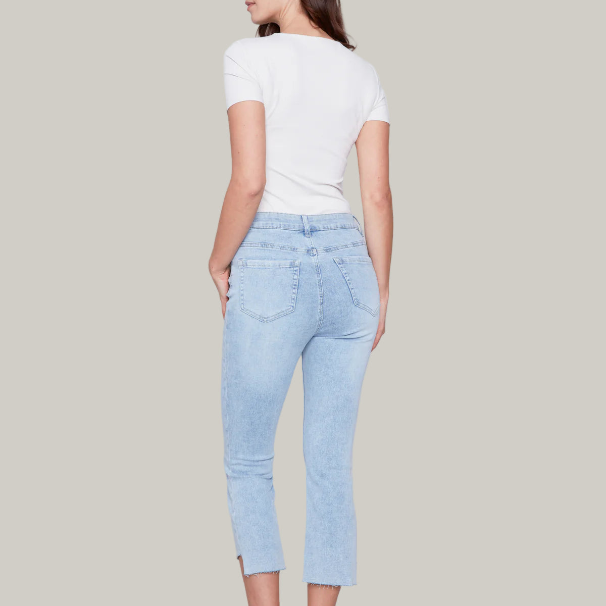 Charlie B - Asymmetrical Cropped Jeans