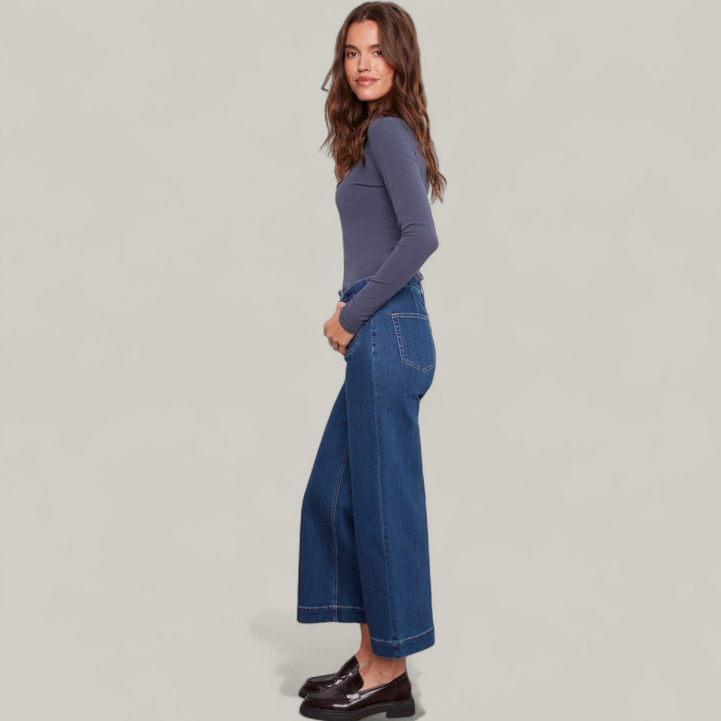 Charlie B - Patch Pocket Flare Jeans