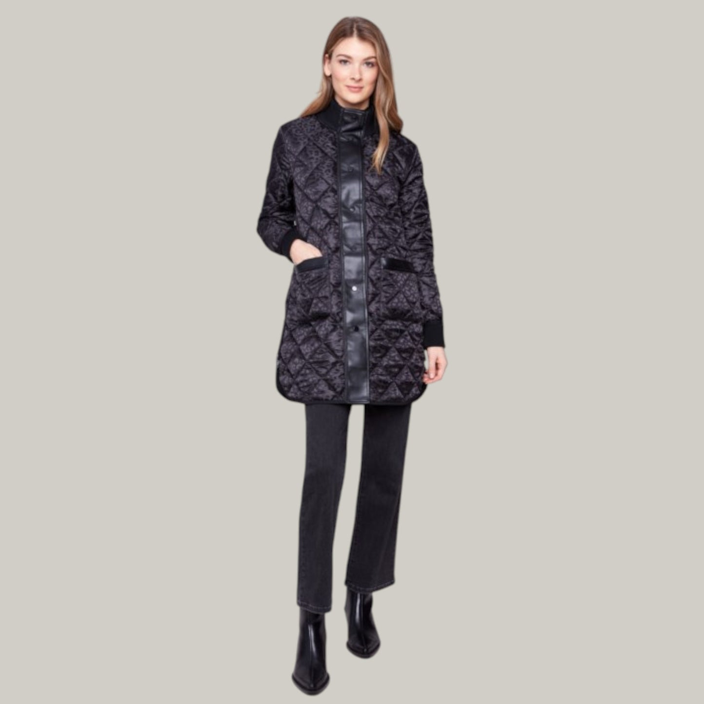 Charlie B - Reversible Long Puffer Coat