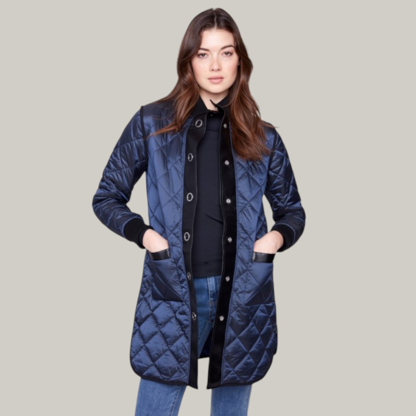 Charlie B - Reversible Long Puffer Coat