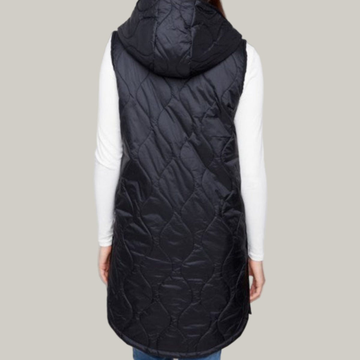 Charlie B - Pearlized Long Hooded Vest