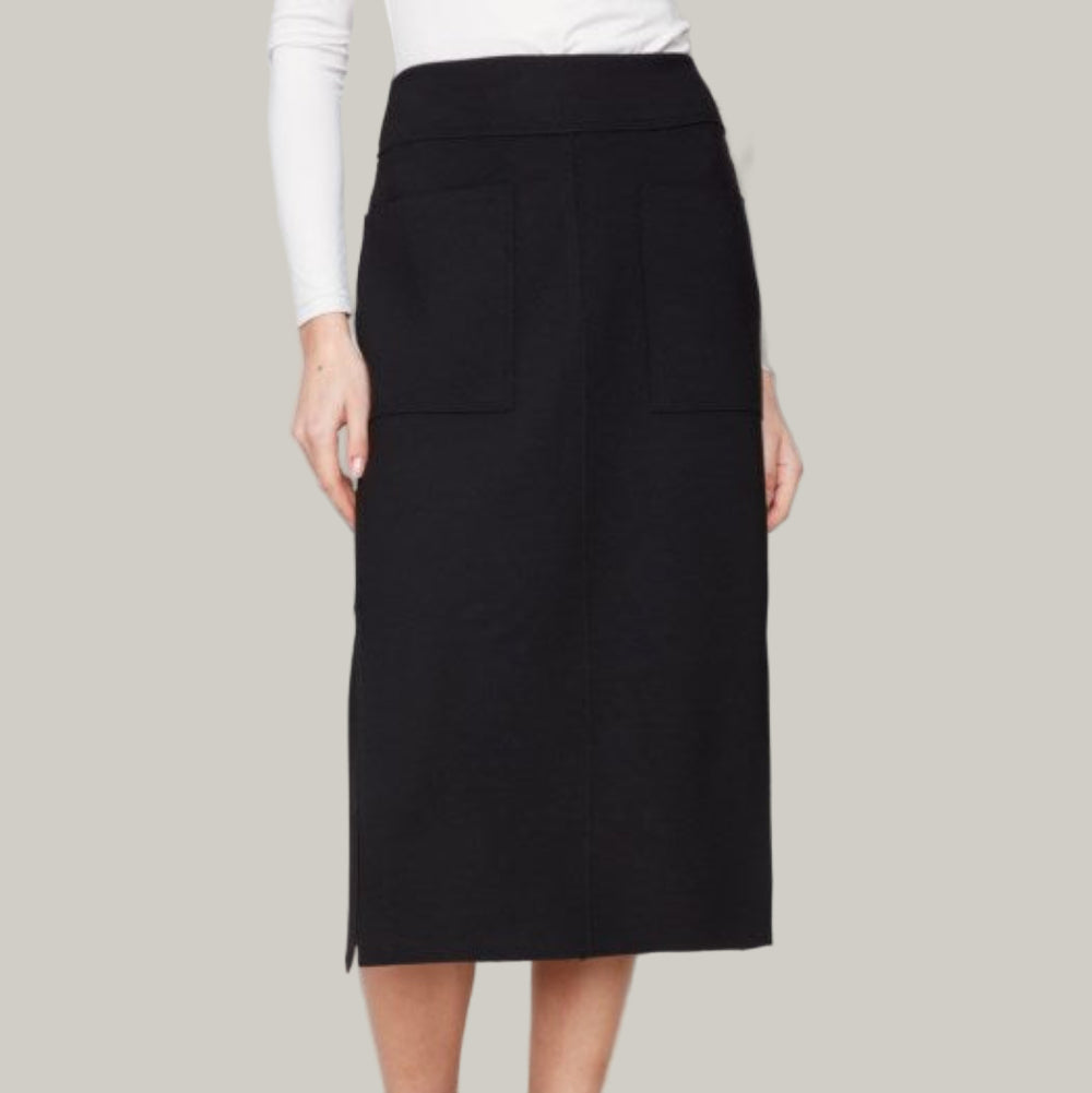 Charlie B - Gutsy Crepe Skirt With Patch Pockets