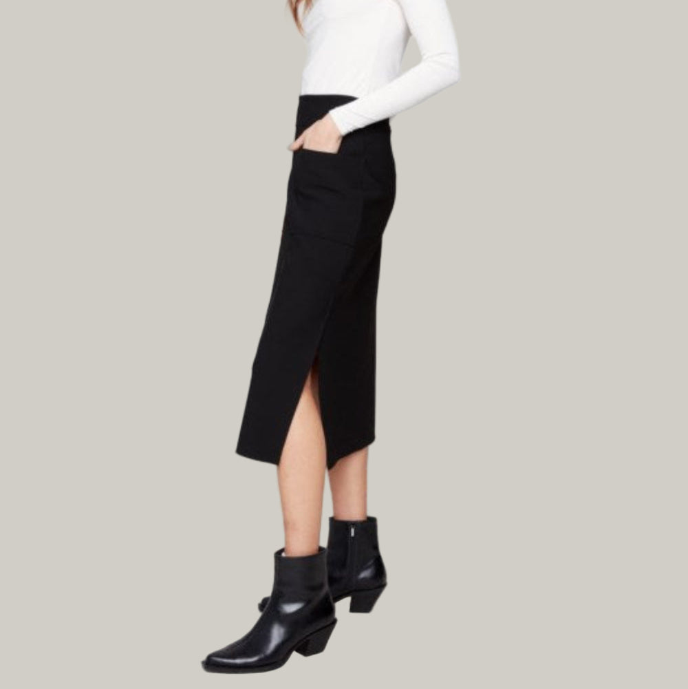 Charlie B - Gutsy Crepe Skirt With Patch Pockets