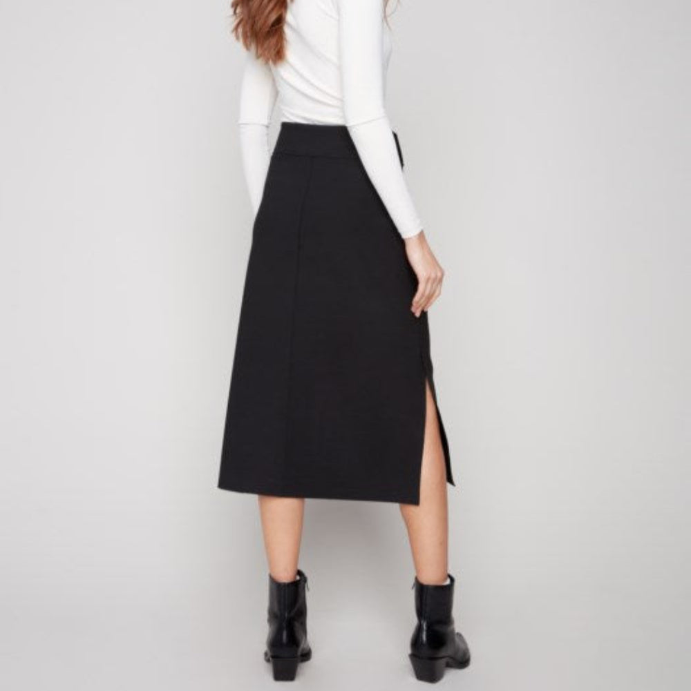 Charlie B - Gutsy Crepe Skirt With Patch Pockets